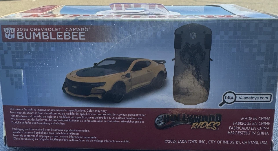 47) 变形金刚 2016 雪佛兰科迈罗大黄蜂黄色 1 32 型号 Jada 9393 — 第 2/2 张图片