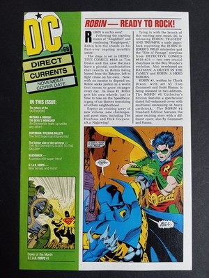 DC Direct Currents #68 Newsstand November 1993 Robin Superman Batman NM