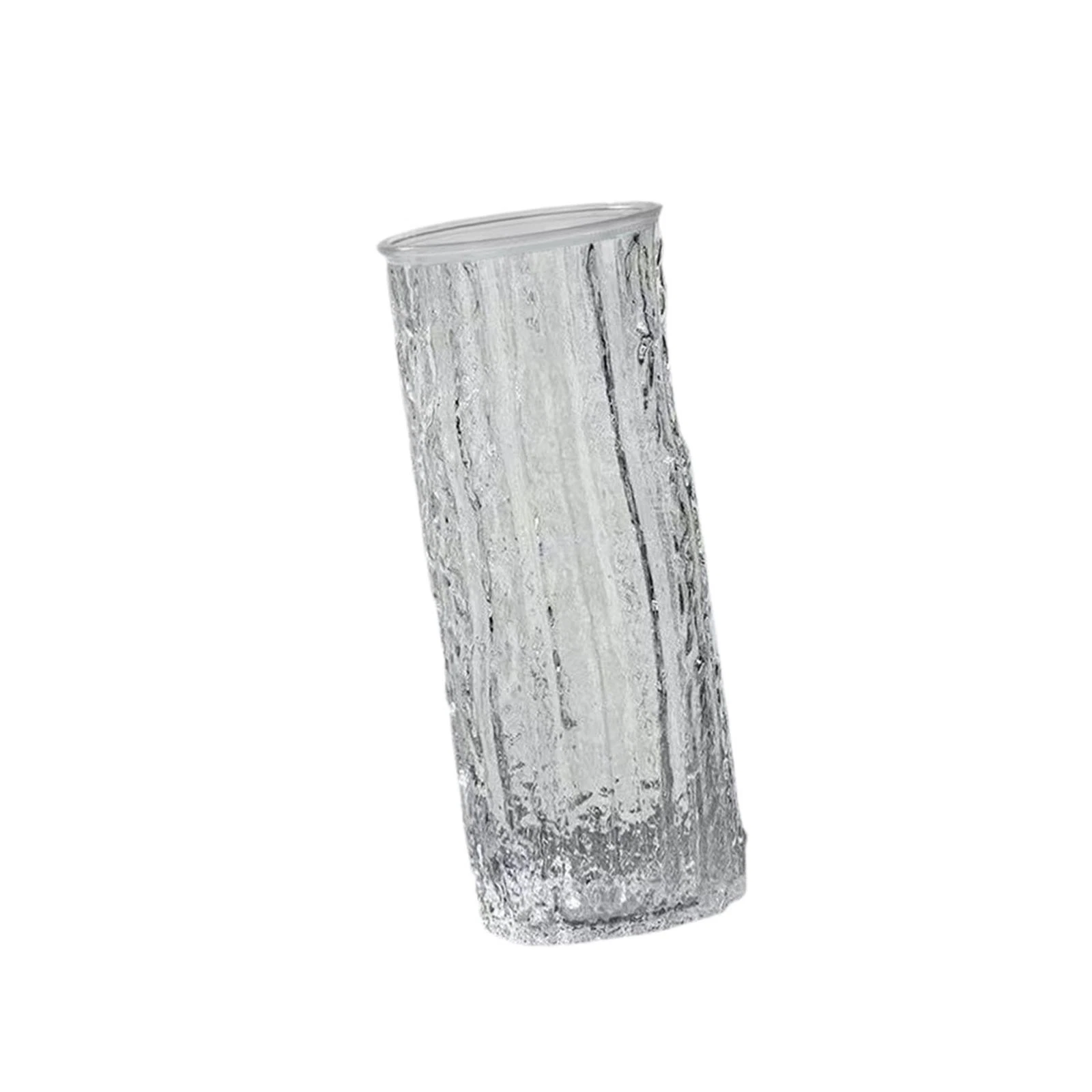 Transparent Glass Flower Vase Table Centerpiece for Shelf Living Room Office