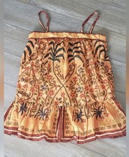 Farm Rio Sleeveless Square-Neck Shift Mini Dress