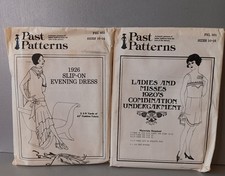 Past Patterns 501 503 UNCUT Factory Folded 1920s Evening Dress  Undergarment...