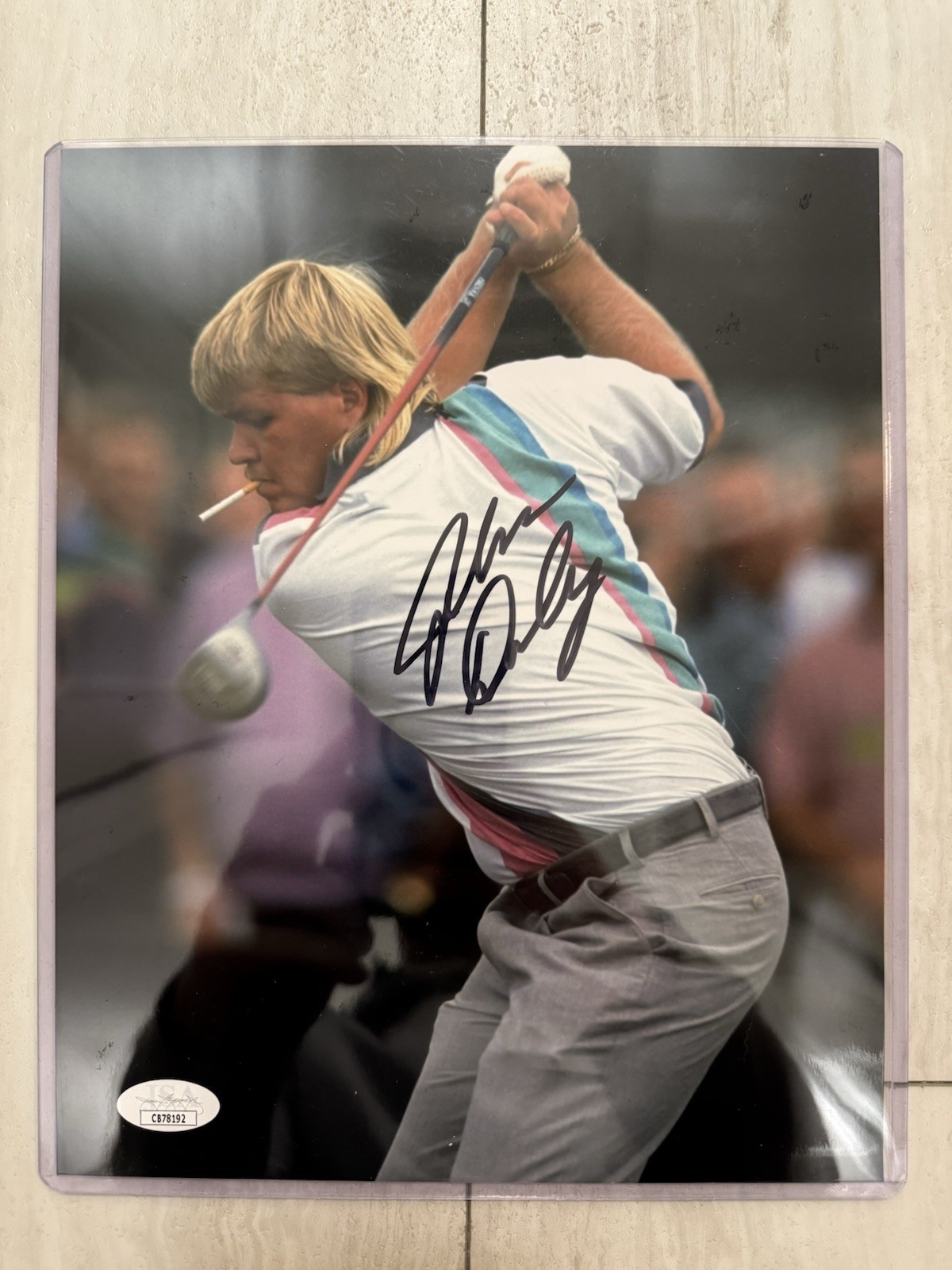 John Daly Autographed Signed SMOKING GOLF 8x10 PHOTO JSA COA LEGEND MASTERS 