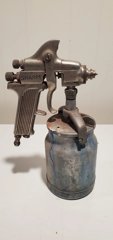 Sharpe Paint Spray Air Gun Model 75 with canister UNTESTED - Image 2 of 4