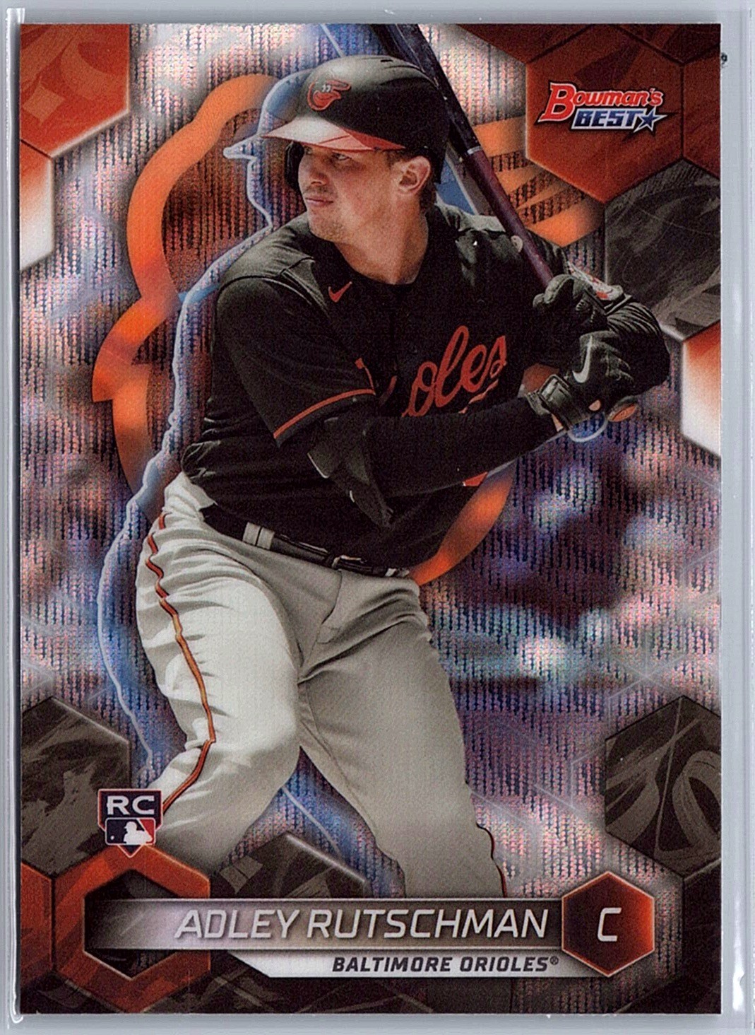 2023 Bowman's Best Adley Rutschman #57 Wave Refractors Baltimore Orioles