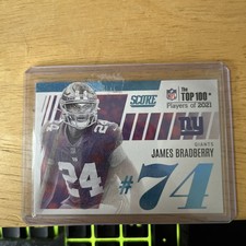 2022 James Bradberry SP #T74 Score The Top 100 Players of 2021 | NY Giants