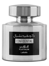 Lattafa Unisex Confidential Platinum EDP Spray 3.4 oz Fragrances 6291107459714