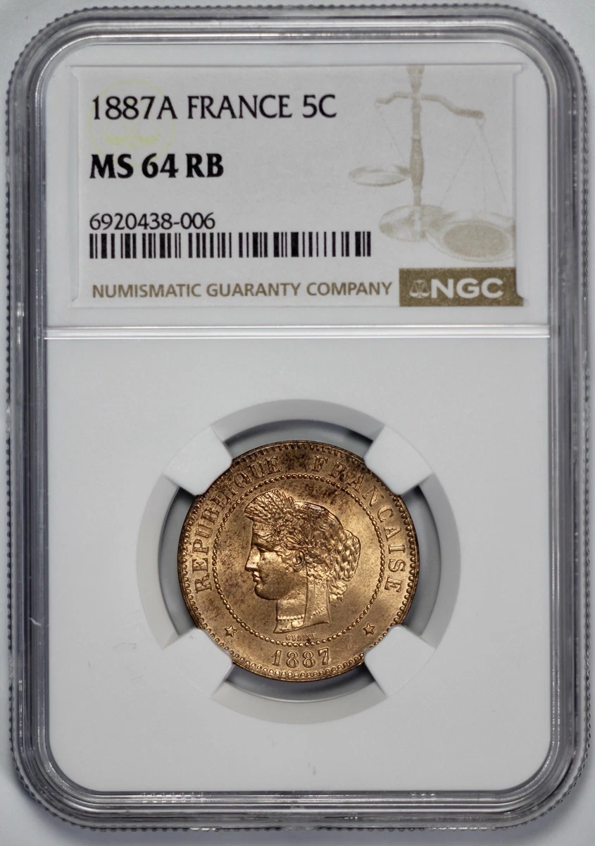 Las mejores ofertas en Monedas francesas certificado NGC Bronce | eBay