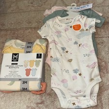Baby Girl Clothing Lot Carter's  Sams 8 total 3 Months NWT