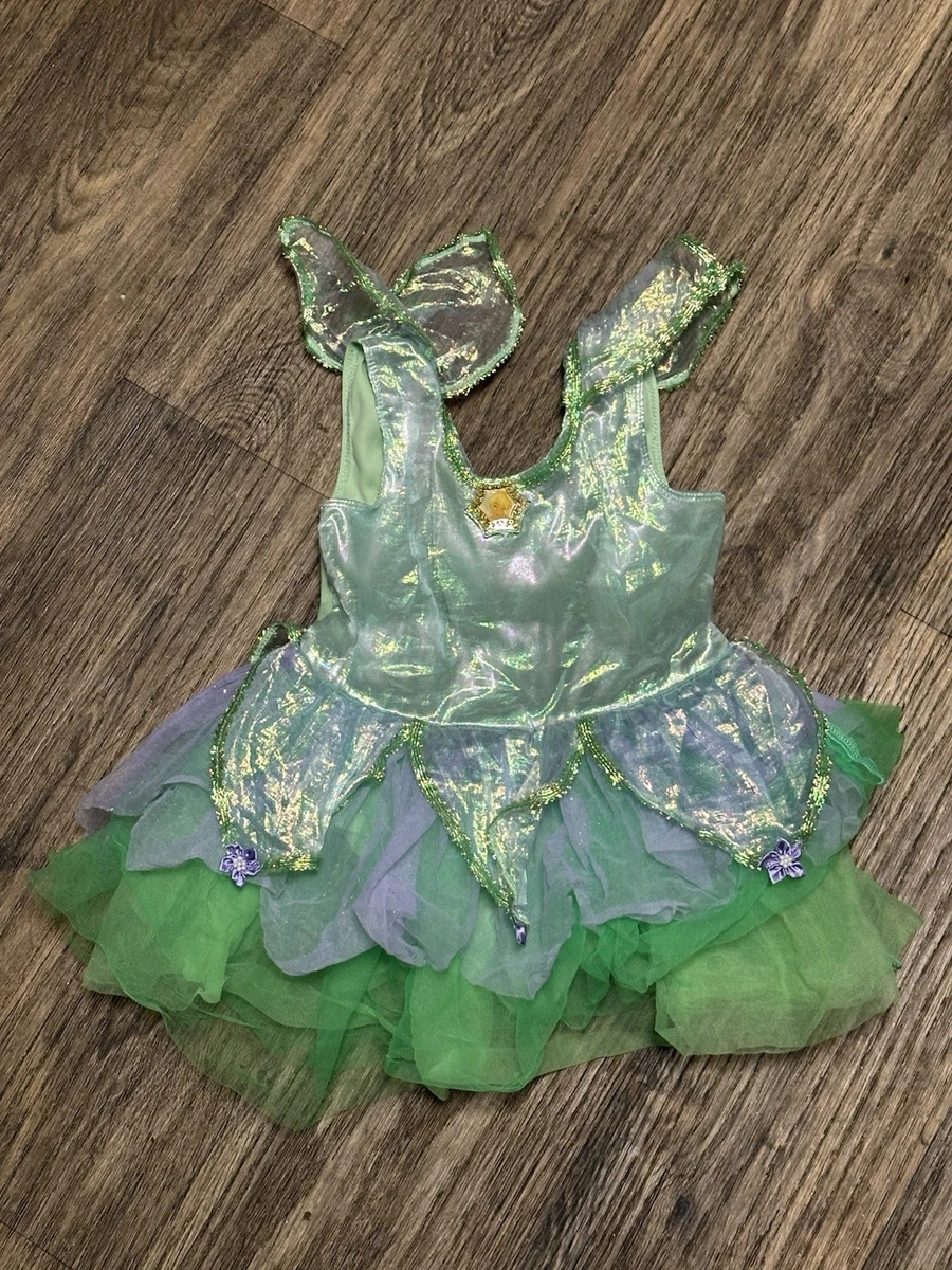 Costume Tinkerbell Material Girl - Taille M - Robe Verte à Manches Asymétriques - Neuf Avec étiquettes
