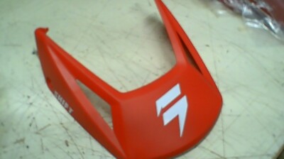 SHIFT HELMET REPLACEMENT VISOR PEAK - SIZE XL+2XL / WHITE LABEL - MATTE RED