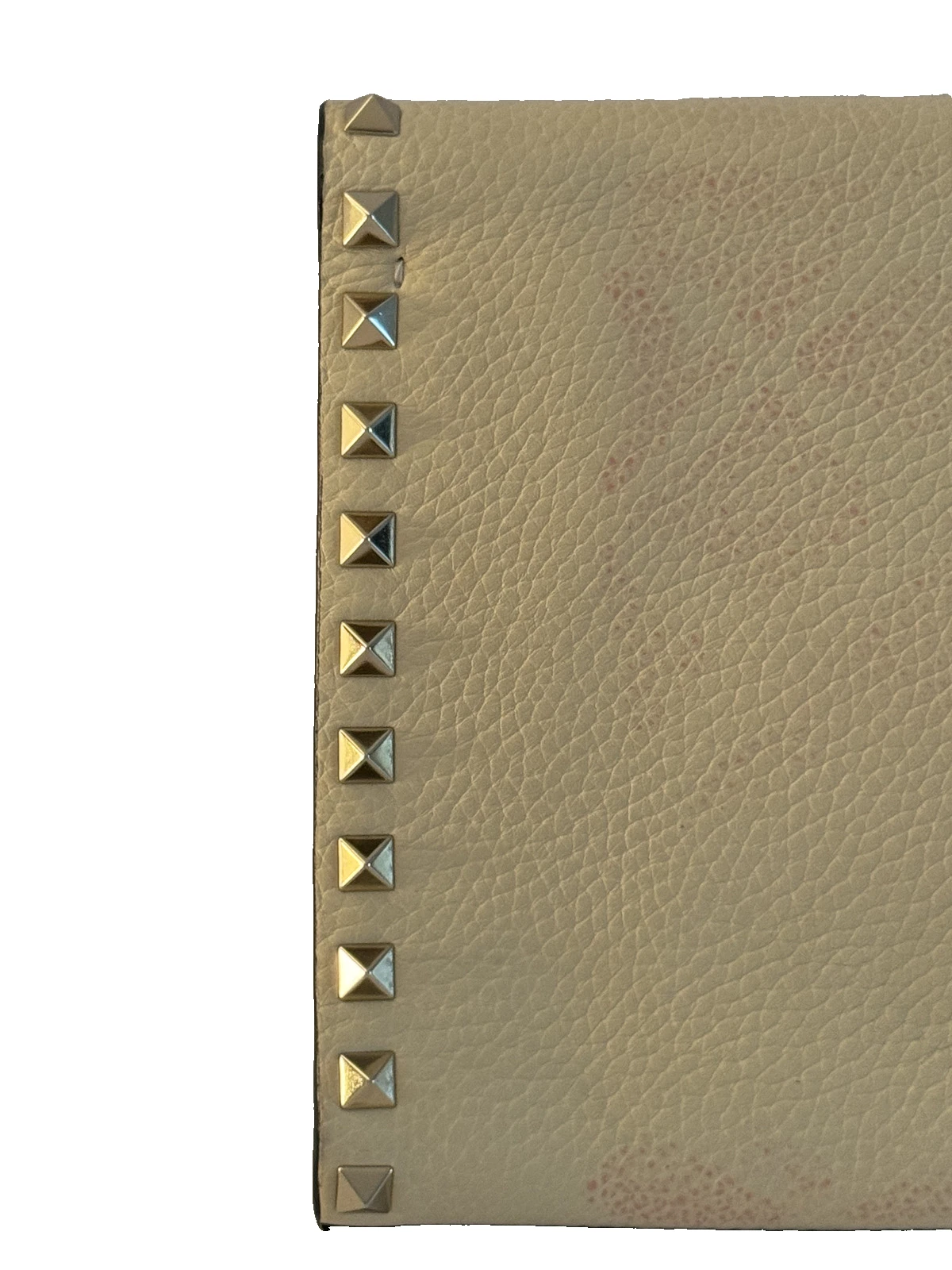 Valentino Garavani Rockstud Flip Lock Flap Bag in pelle beige medio
