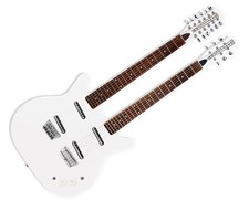 Danelectro Doubleneck 6/12 Guitar - White Pearl - Used