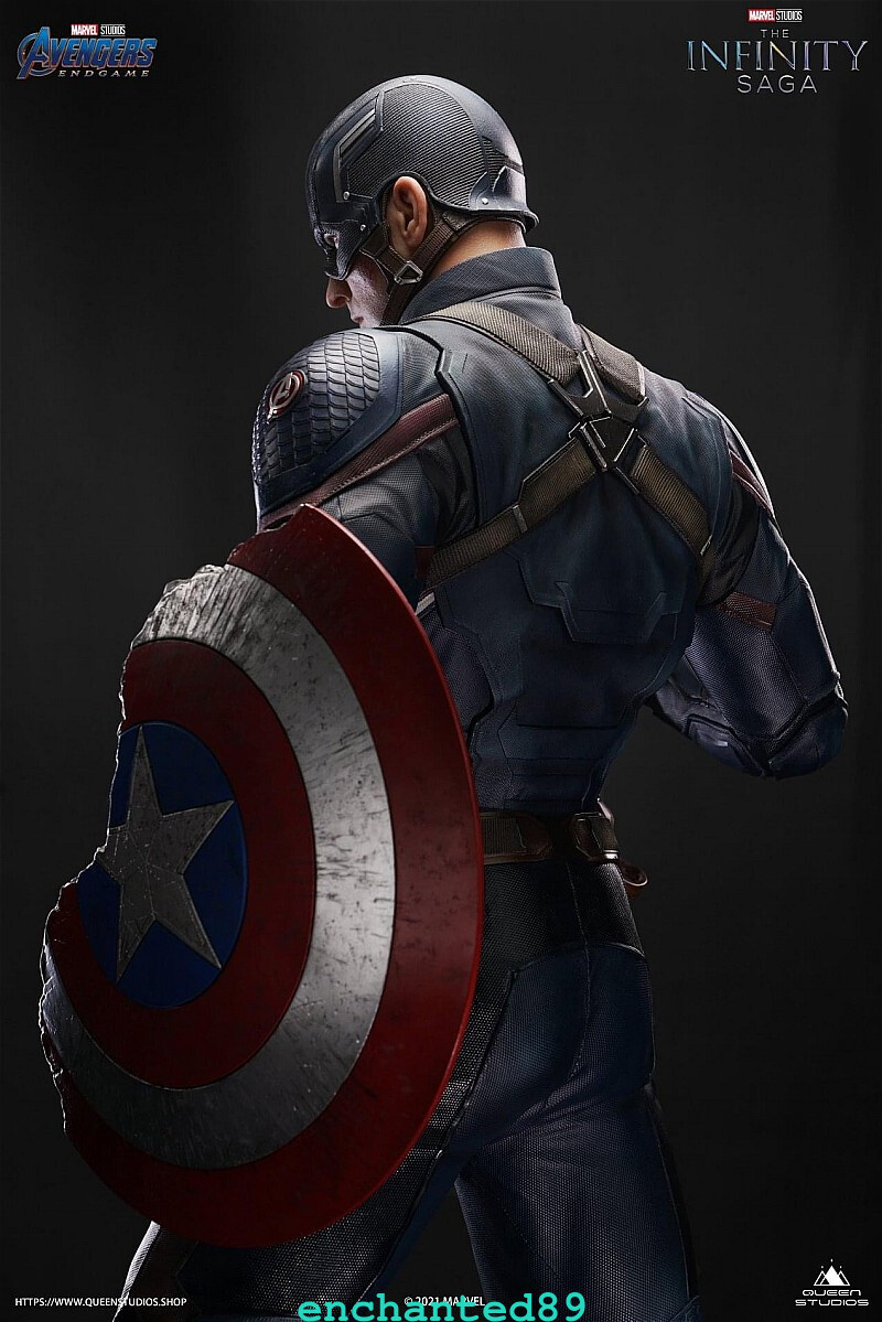 Queen Studio Captain America 1/2 Scale Resin Model Painted Statue In ...