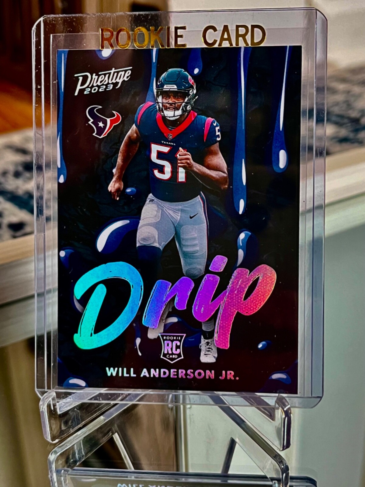 2023 panini-prestige Will Anderson JR RC "DRIP" insert.  He Is An All star ⭐️