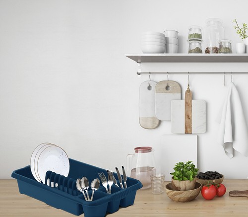 Plastic Dish Drainer Kitchen Sink Utensil Organiser Cup Plates Rack Holder - UK - Picture 9 of 31