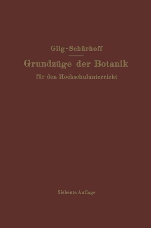 Thumbnail - P. N. Schürhoff (u. A.) | Grundzüge Der Botanik | Taschenbuch |