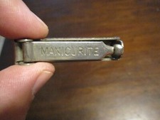 MANICURITE FINGER NAIL CLIPPER MANI CLIP CO. NEW YORK PAT.JAN 7 1919 ANTIQUE