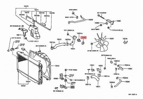 Genuine Lexus LX450 FZJ80 1FZ 4.5 Petrol Thermostat Gasket Seal - Picture 19 of 20