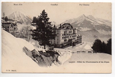 SCHWEIZ SWITZERLAND Kanton Waadt LEYSIN Hotel du Chamossaire et les Alpes