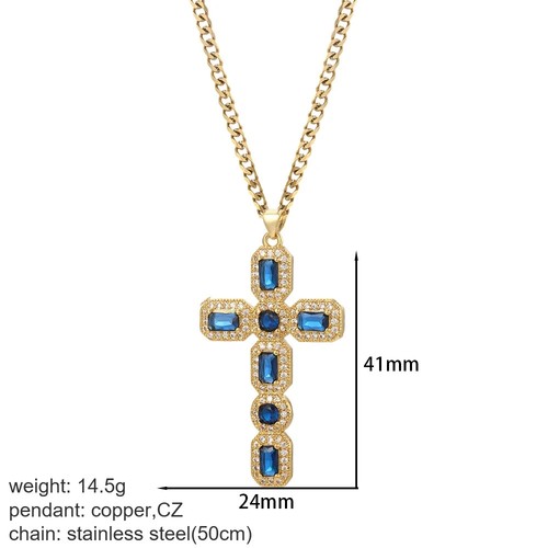 Collier Croix Jésus Acier Inoxydable Pendentif Homme Femme Bijoux Religieux Mode - Picture 37 of 39