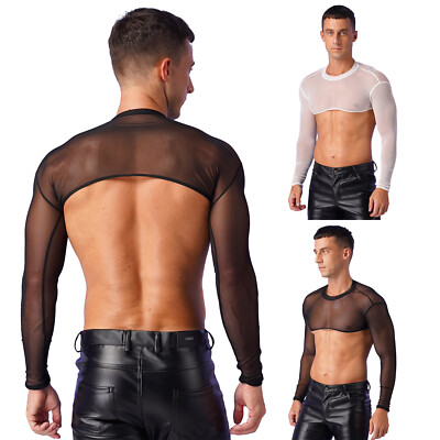 sheer mens top