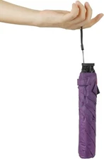 Windproof Waterproof Anti UV Compact Lightweight Travel Umbrella, Purple Unisex