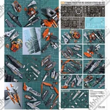 for MG 1/100 GN-003 Kyrios AW9 Details Add on Part Etch Sheet S018 w/Decal 00