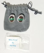Jay King DRT Mine Finds Boulder Chrysoprase Sterling Silver Earrings ☆ New ☆