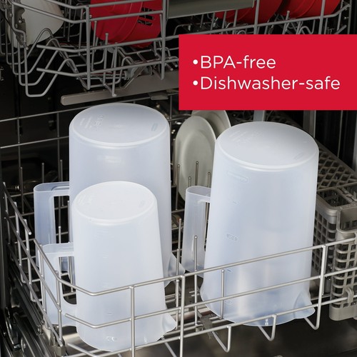 Rubbermaid 2 Quart 1 Pack Red Plastic Simply Pour Pitcher with Multifunction Lid - Picture 6 of 8