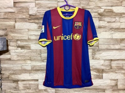 BARCELONA 2010 2011 Home Football Shirt Soccer Jersey Nike A