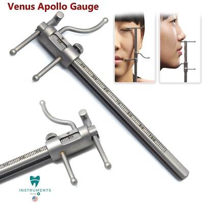 #ad Dental Prosthodontics Venus Apollo Gauge VDO Ruler Manual Dentist Tools $21.63