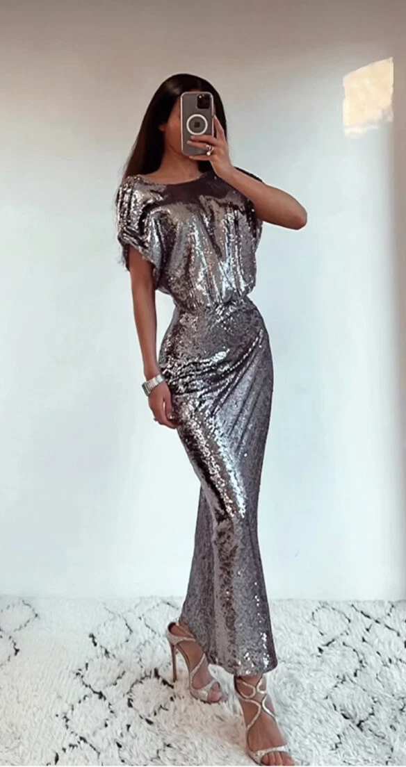 zara sequin dress