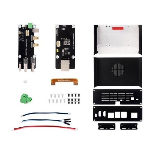 Boîtier Métal avec Carte d'Extension PCIE Intégrée en Option pour RPi 5 Easy - Photo 6/11