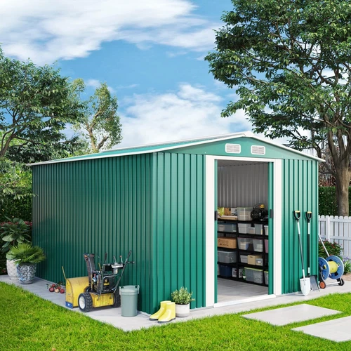 Metal Garden Shed 6 X 4, 8 X 4, 8 X 6, 10 X 8 Garden Storage WITH FREE BASE New - Picture 14 of 58