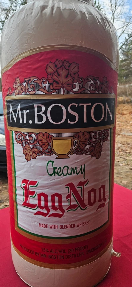 Inflatable Mr Boston Egg nog Bottle display - Image 3 of 3