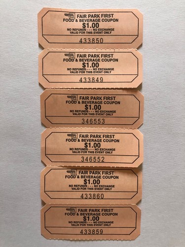 Fair Park Dallas Texas Tickets Coupons Food Beverage Vintage - Picture 2 of 2