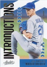 2020 Panini Absolute Baseball Walker Buehler Introductions Insert #INT8 Dodgers