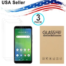 3PK Tempered Glass Screen Protector for Cricket Vision Plus