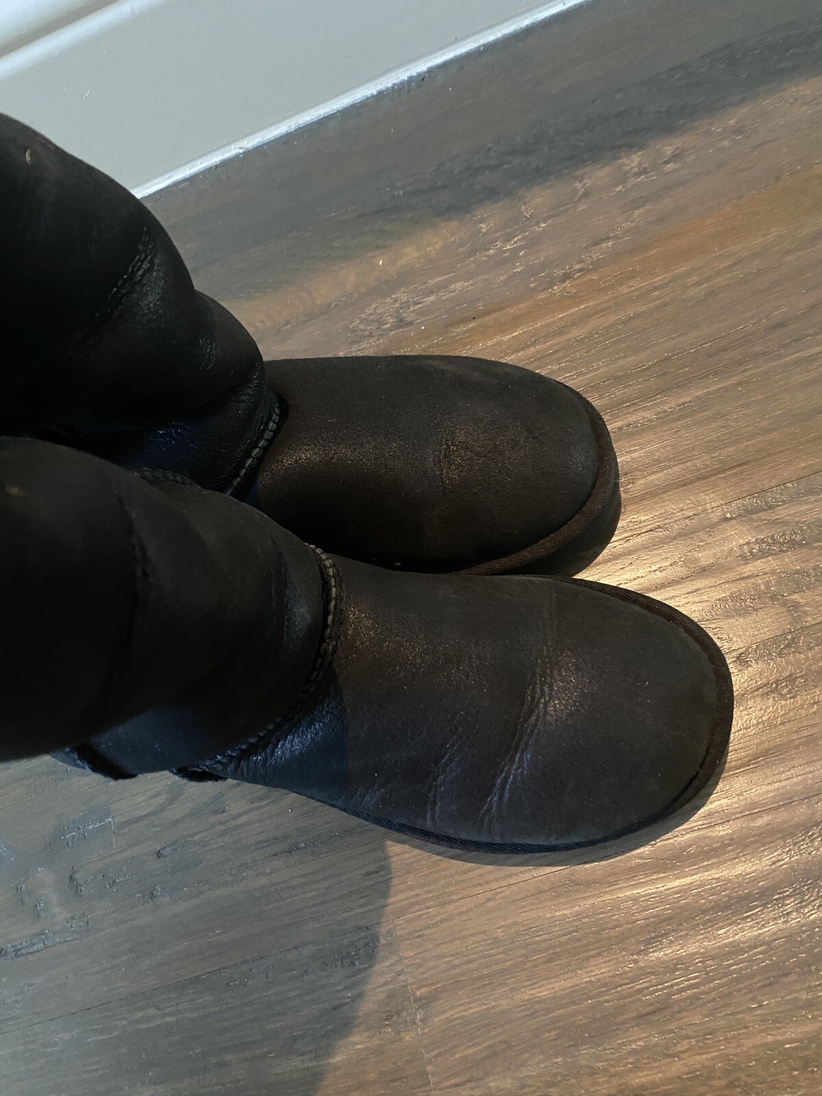 RARO UGG over the keen Bailey Button Bomber Boits taglia 5 stivali alti UGG