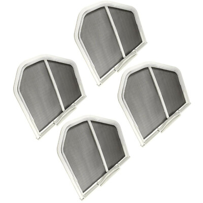 4-Pack HQRP Dryer Lint Screen Filter Catcher for Whirlpool W10120998VP W10049360