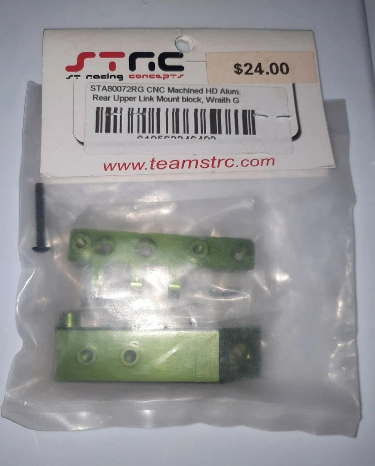 STA80072FG STRC CNC Machined HD Alum. Front Upper Link/Servo Mount Block, Wraith - Image 2 of 4