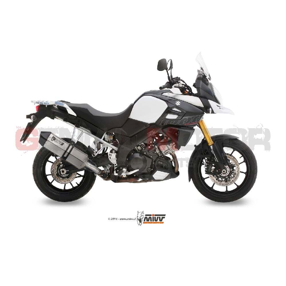 Mivv Exhaust Muffler Speed Edge Steel for Suzuki Dl V-Strom 1000 2014 > 2020