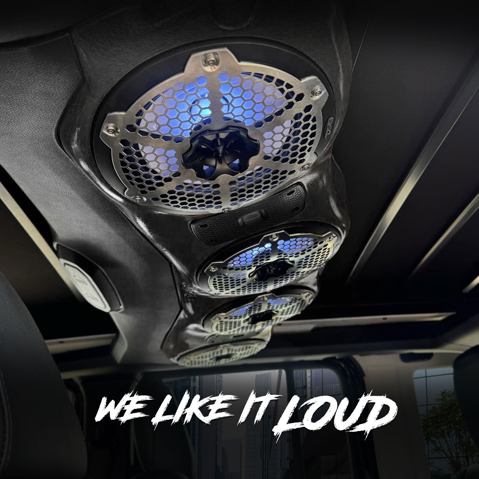 DS18 Overhead Sound Bar for Jeep JL/JLU/JT 2024, Fits 4 X 8" Speakers