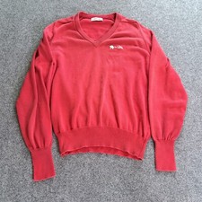Titleist By Corbin Sweater Mens Size Large Red V Neck Long Sleeve Made In USA