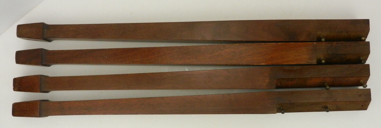 4-Piece Square Leg Set with Screws for Sewing Machine Cabinet-image