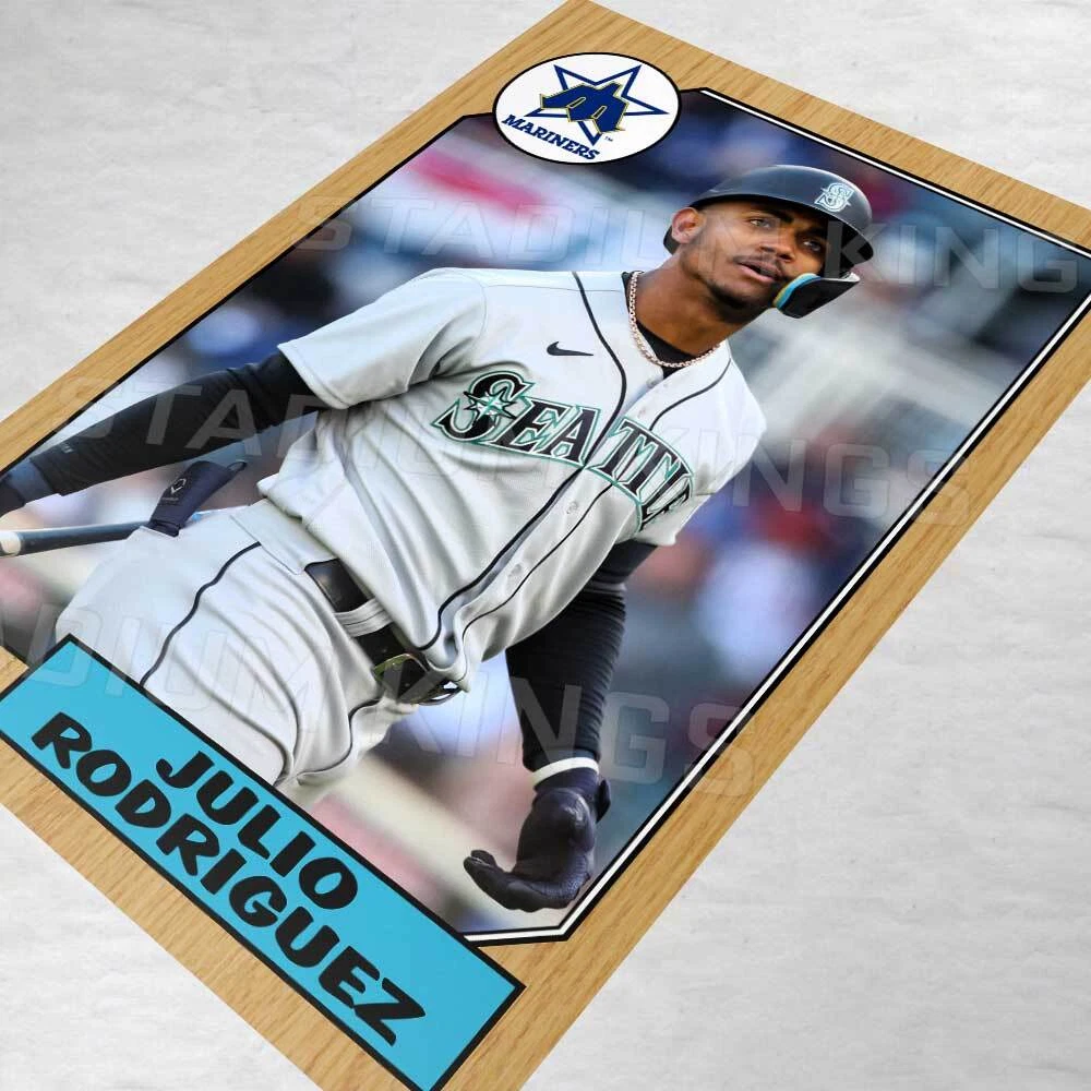 Julio Rodriguez Seattle Mariners 1987 Baseball Poster