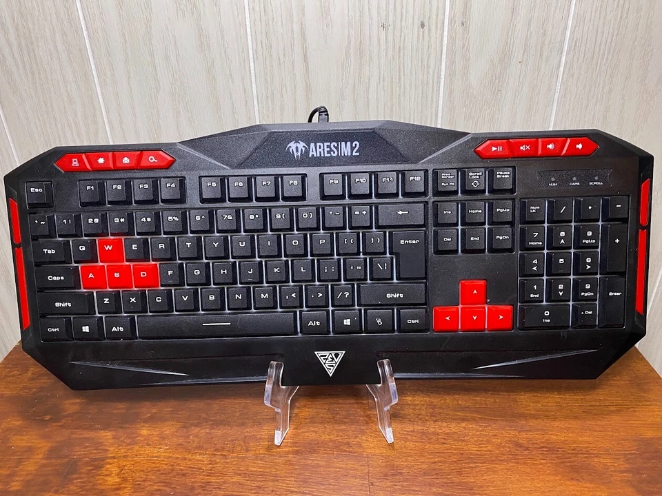 iBuyPower Ares M2 USB Kabelgebunden Gaming Tastatur Rote Tasten Getestet Funktioniert