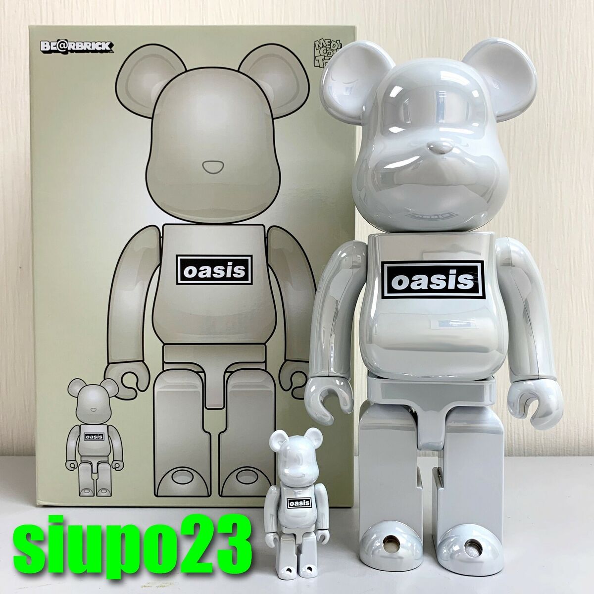 BE@RBRICK OASIS WHITE CHROME 1000%