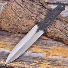 13'' 1095 High Carbon Steel Knife Blank Blade DIY Bushcraft Hunting Knife Making