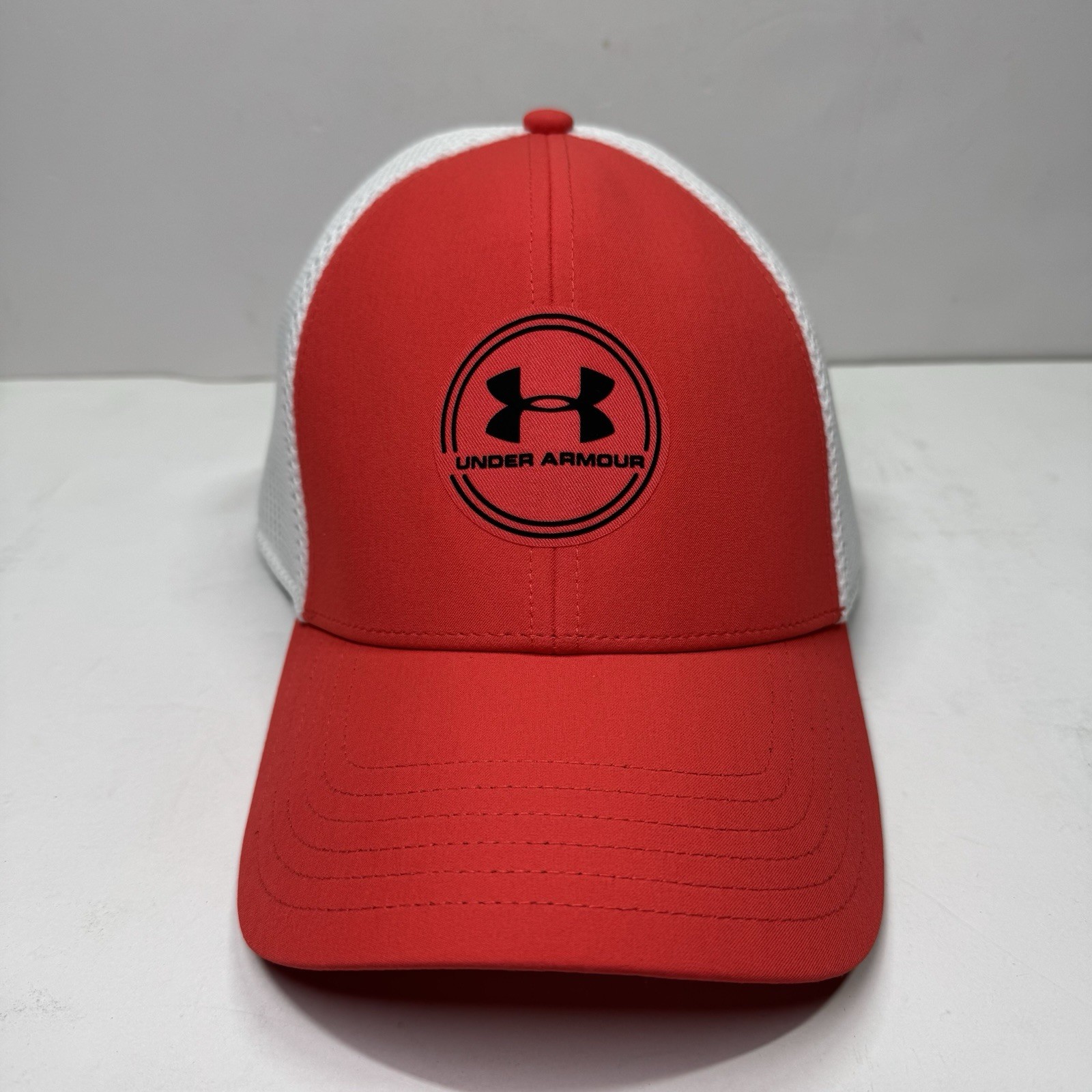 Under Armour Men's UA Iso-Chill Golf Mesh Hat Cap Summer Red White Size XL/2XL